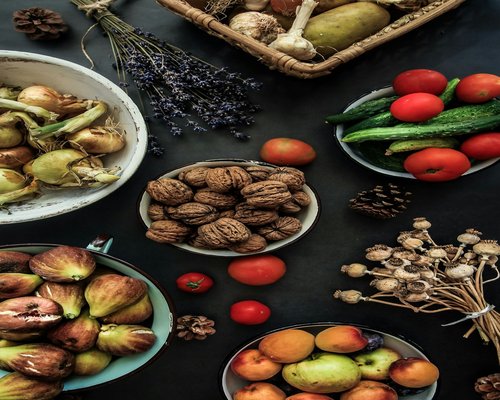 Fresh ingredients on a table